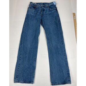 Levi's Women 26x27.5 501 '90s Relaxed Fit Straight Leg Blue Denim Jeans